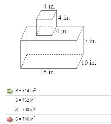 Identify the surface area of the composite figure. Please explain it step-by-step-example-1