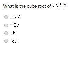 What is the cube root of 27a12-example-1