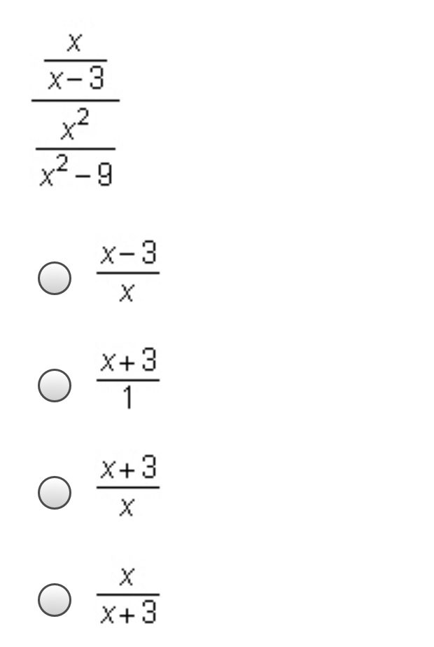 Which expression is equivalent to the following complex fraction?-example-1