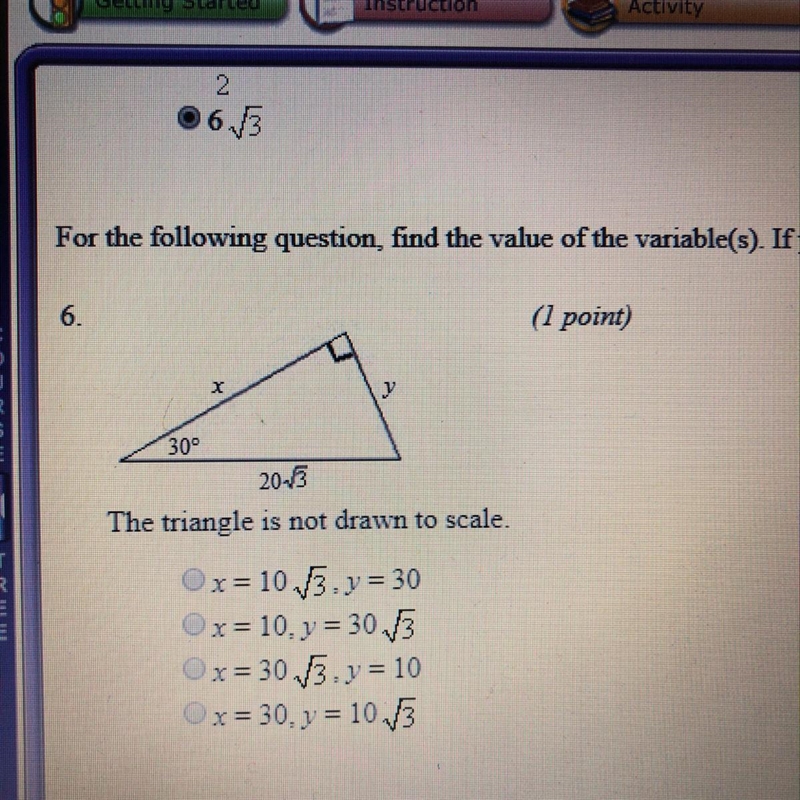 For the following question, find the value of the variable(s). If your answer is not-example-1