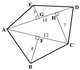 What is the are of the following figure if AC = 12, AD = 16.-example-1