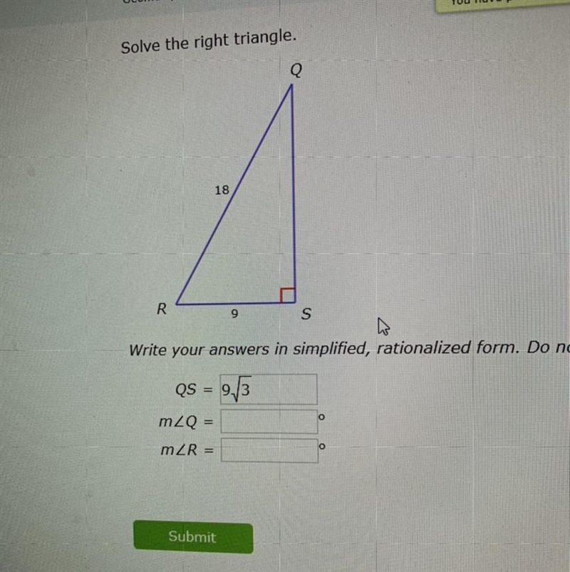 I need explanation for when to use the proper trig function in SOHCAHTOA and I need-example-1