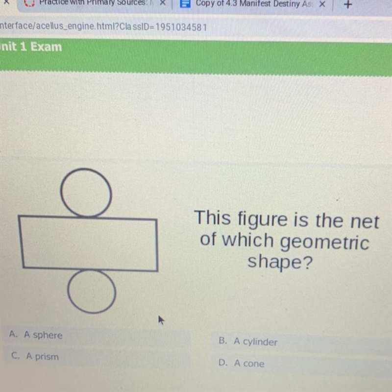 This figure is the net of which geometric shape?-example-1