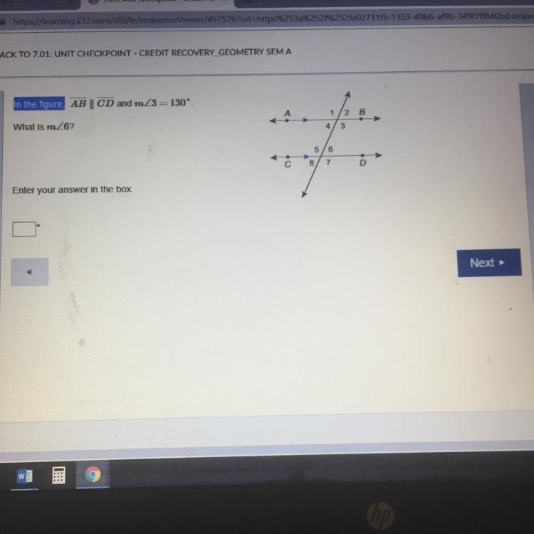 In the figure, AB ||CD and m3=130. What is-example-1