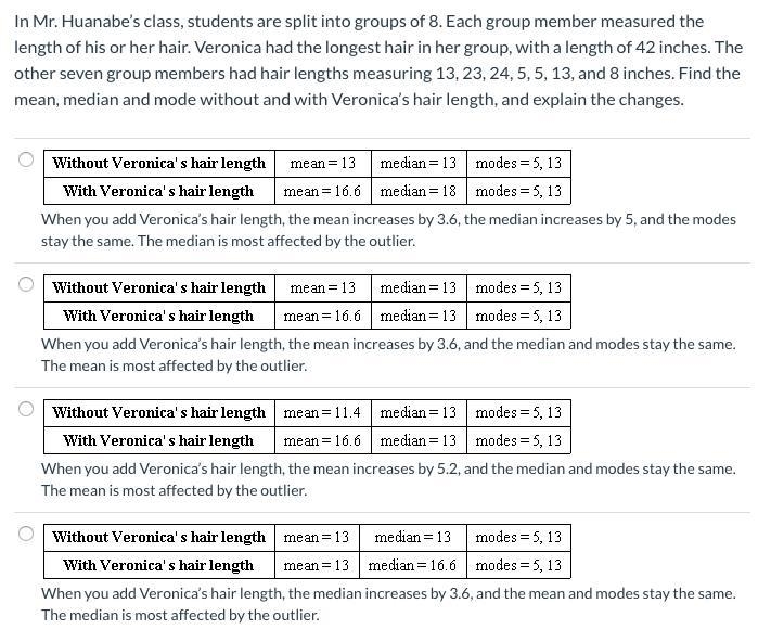 In Mr. Huanabe’s class, students are split into groups of 8. Each group member measured-example-1