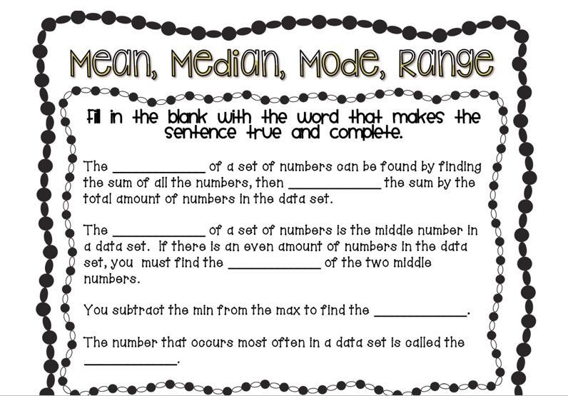 A little help Mean median mode range-example-1