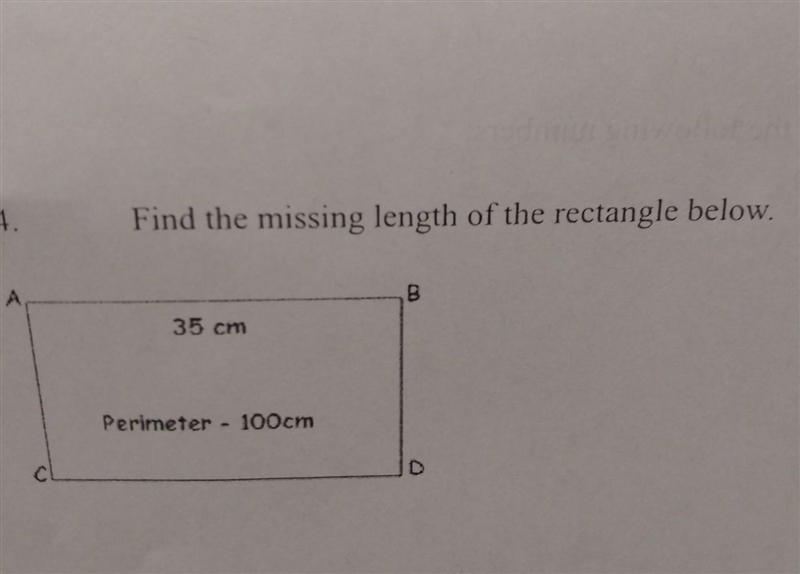 Find the missing length of the rectangle below ​-example-1