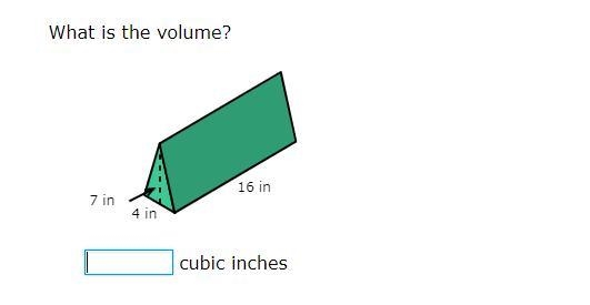 What is the volume? ___ cubic inches-example-1