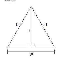 Find X Options: 6 4 square root 6 6 square root 146-example-1