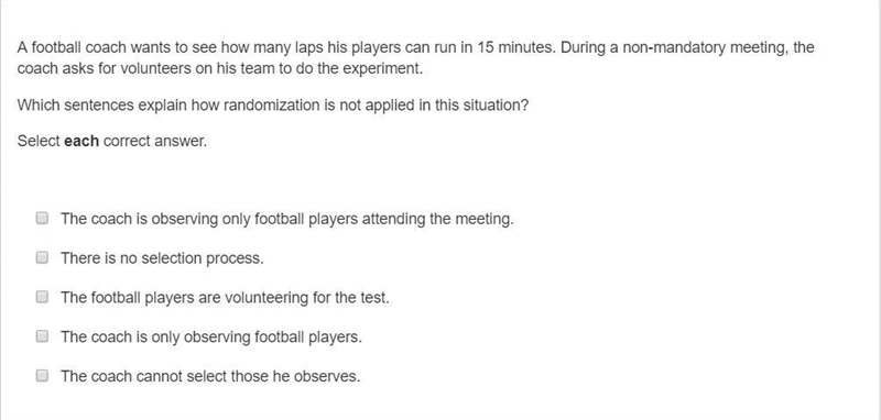 PLEASE HELP ASAP!!! CORRECT ANSWER ONLY PLEASE!!! A football coach wants to see how-example-1