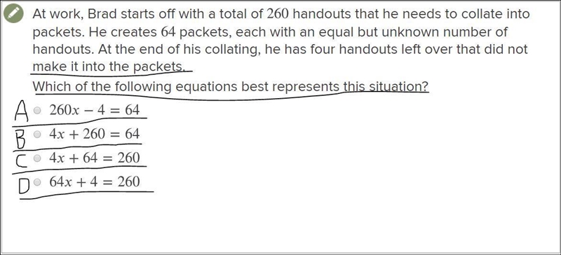 Can you walk me through how to work this question out i'm not sure how to get the-example-1