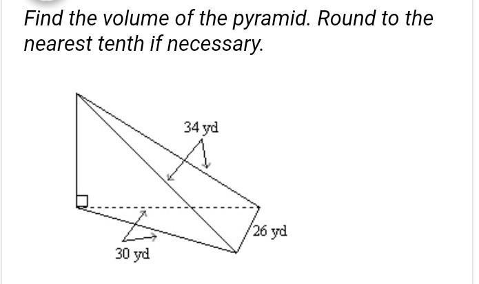 Find the volume of the pyramid​-example-1