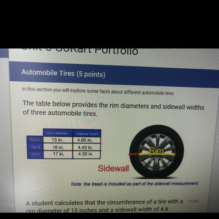 how many revolutions does each tire make while traveling 500 feet? Include the calculations-example-1