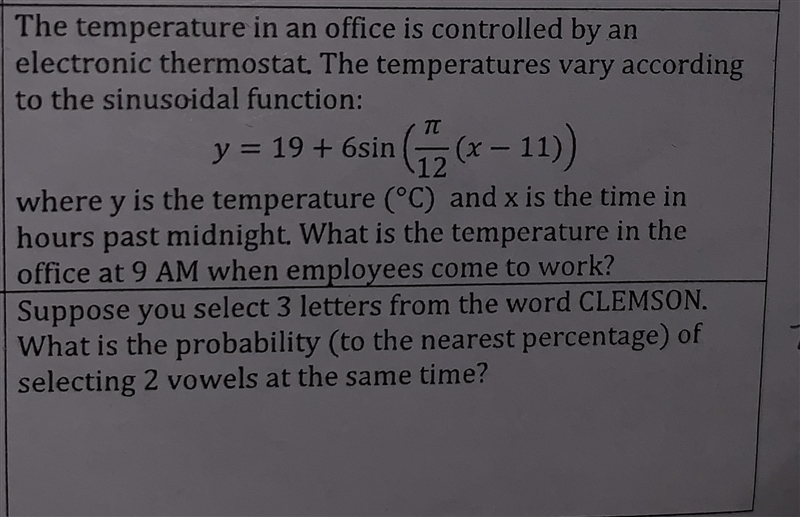 (Two questions)The temperature in an office is controlled... PLEASE-example-1