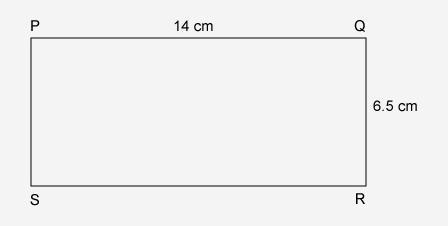 What is the area of rectangle PQRS?-example-1