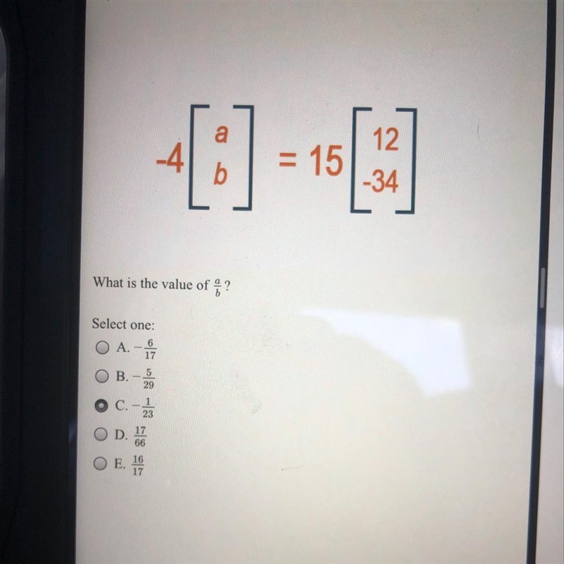 Help solve this matrix question-example-1