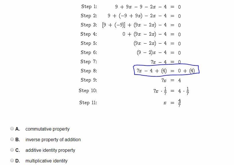 What property is shown in step 8?-example-1