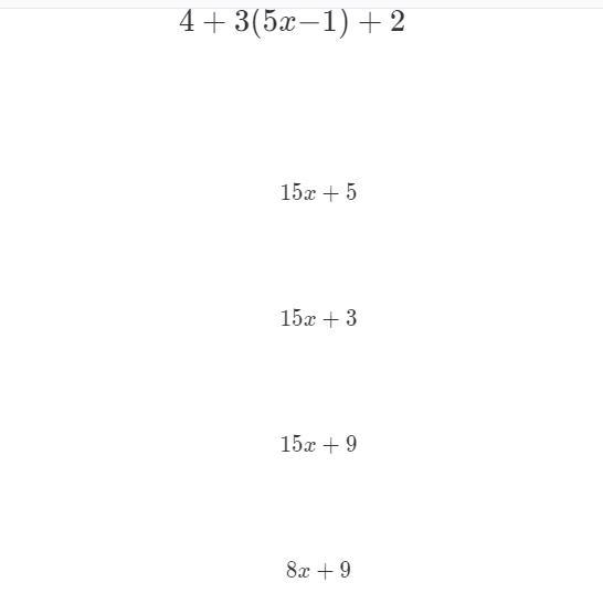 Use the Distributive Property to simplify the expression.-example-1