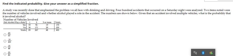 How to find the indicated probability? Please show your work. Thanks!-example-1