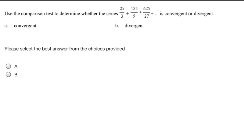 4 (Picture) CONVERGENT AND DIVERGENT SERIES PLEASE HELP!!-example-1