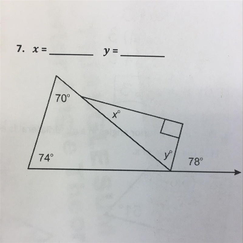 HELP!! 10 PTS! x = ____ y = ____-example-1