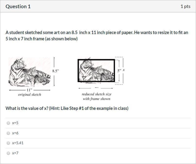 Correct Answers only please! A student sketched some art on an 8.5 inch x 11 inch-example-1