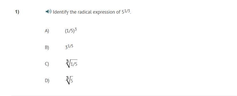 PLEASE HELP ASAP!!! CORRECT ANSWER ONLY PLEASE!!! Identify the radical expression-example-1