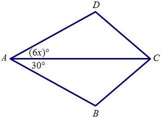 If x = 5, what additional information is necessary to show that triangle DAC is congruent-example-1