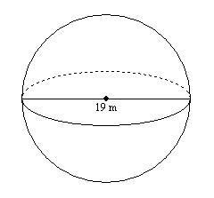 Find the volume of the sphere. Use 3.14 for π. Round to the nearest tenth. Question-example-1