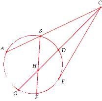 If AC=12, BC=3, find CE 1) 3 square root of 3 2) 6 3) 18-example-1