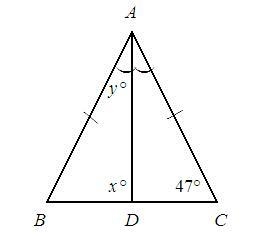 Find the values of x and y. Show steps-example-1