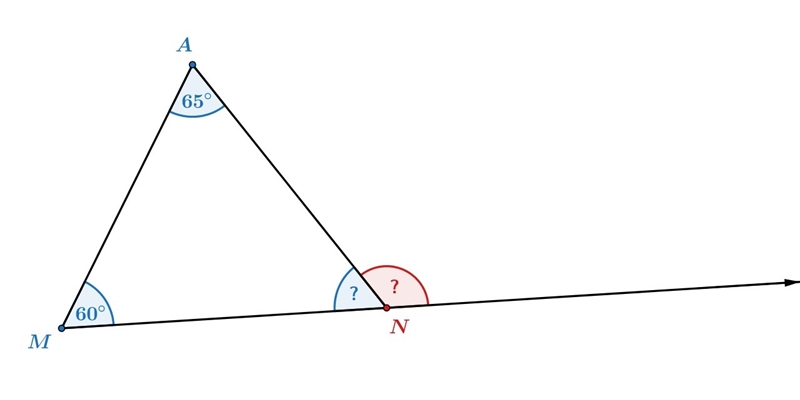 PLEASE HELP!!!!!!!!!!!!!!!!!!!! 1) What is the measure of the exterior angle, ∠UVW-example-2