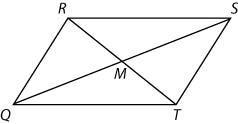 PLEASE HELP!!! Ingrid wants to prove that the diagonals of a parallelogram bisect-example-1