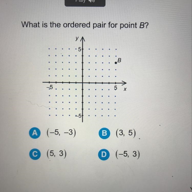 What is the ordered pair for point B?-example-1