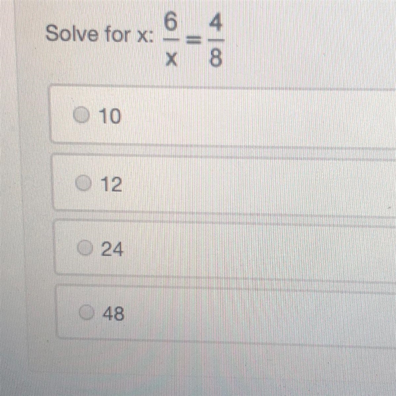 Again I’m confused.. show all work step by step so I understand? Solve for x: 6/x-example-1