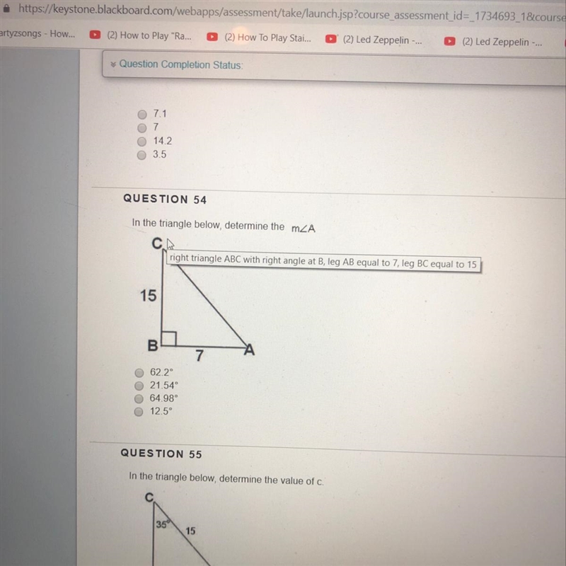 In the triangle determine m-example-1