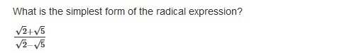 What is the simplest form of the radical expression?-example-1