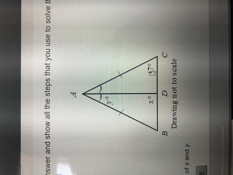 Find the values of x and y-example-1