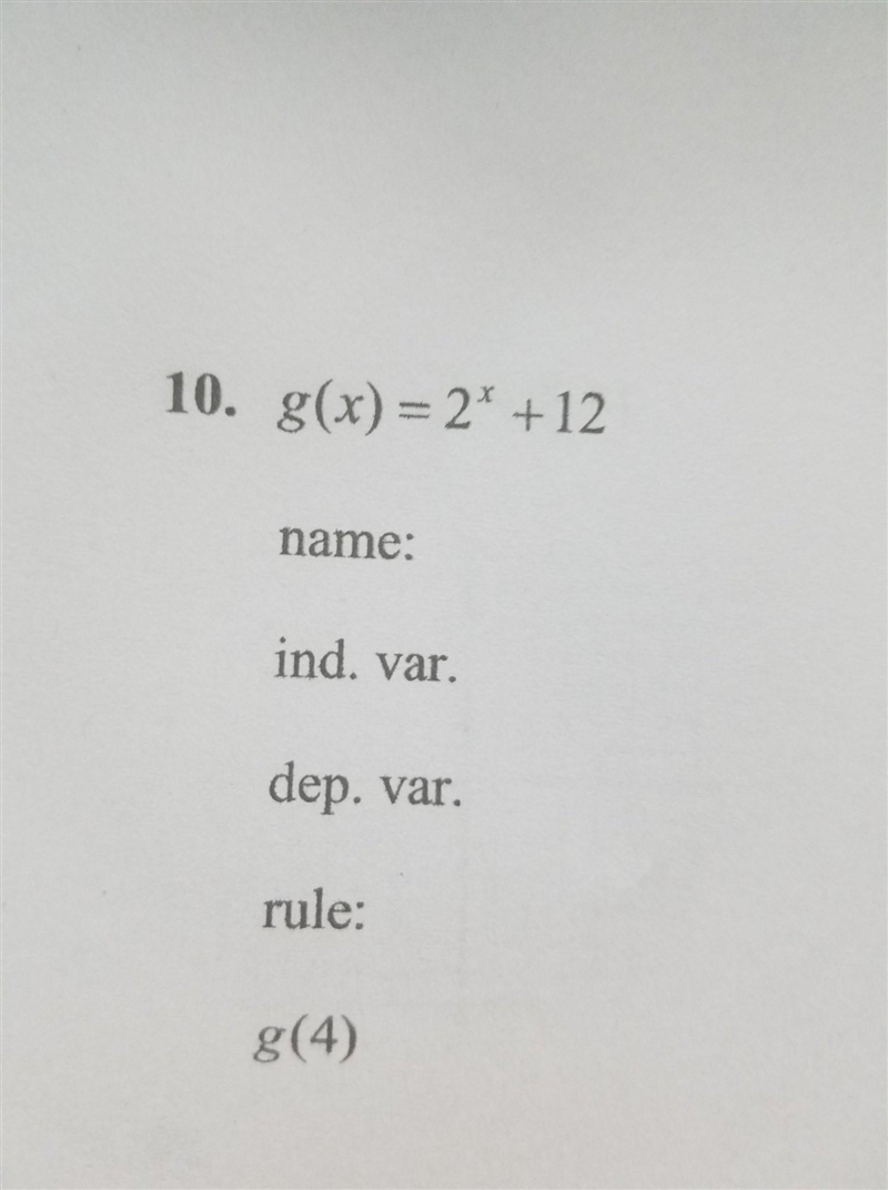 For each function, do the following: a) state the name of the function, b) identify-example-1