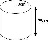 15. The container shown in the figure is filled with a liquid that weighs 50 g. Find-example-1