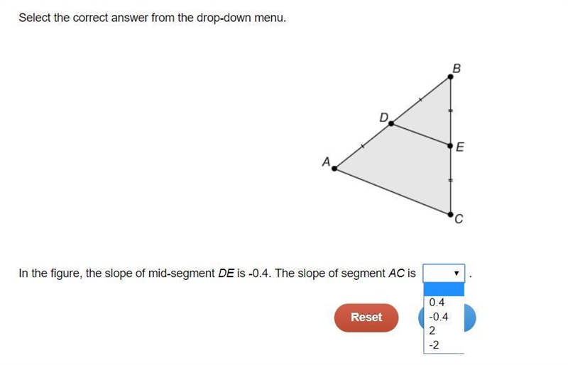 20 points!! Select the correct answer from the drop-down menu.-example-1