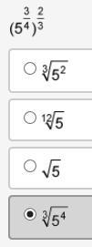 PLEASE HELP ASAP!! Rewrite the expression with a rational exponent as a radical expression-example-1