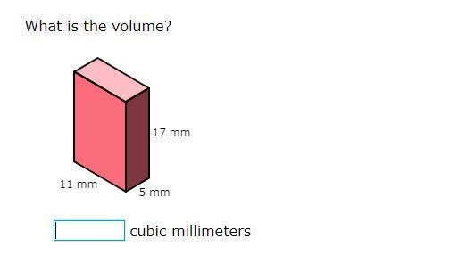 What is the volume? __ cubic millimeters-example-1