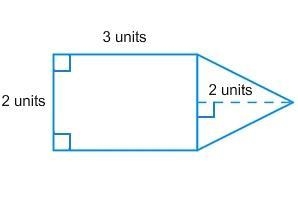 What is the area of the figure square units.-example-1