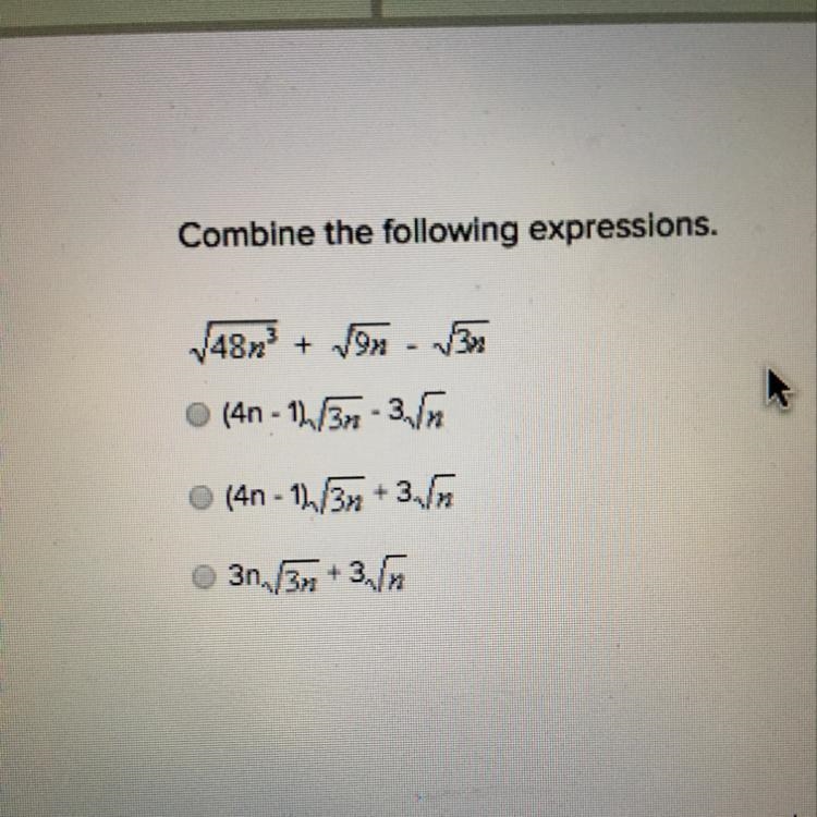 Combine the following expressions:-example-1