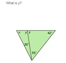 Please help me solve this. Please show your work? What is y?-example-1