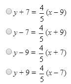 Can someone answer ASAP, please? thanks Write an equation in point-slope form for-example-1