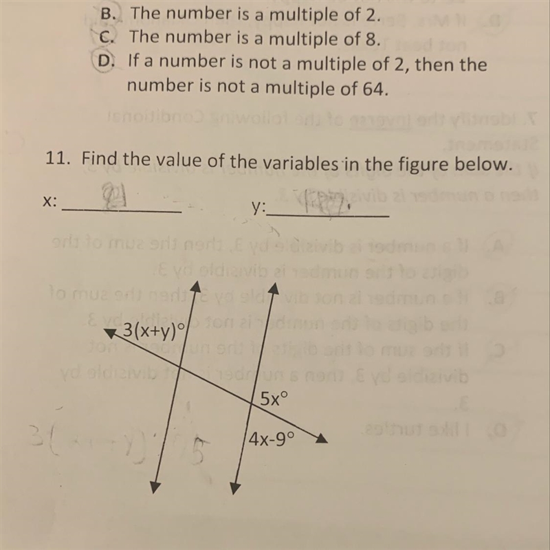 Find the value of the variables in the figure below-example-1