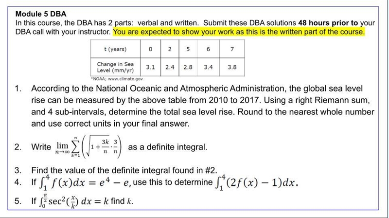 Help calculus module 5 DBQ please show work-example-1