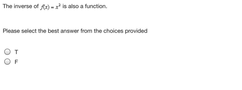 The inverse of f(x)= x2 is also a function-example-1